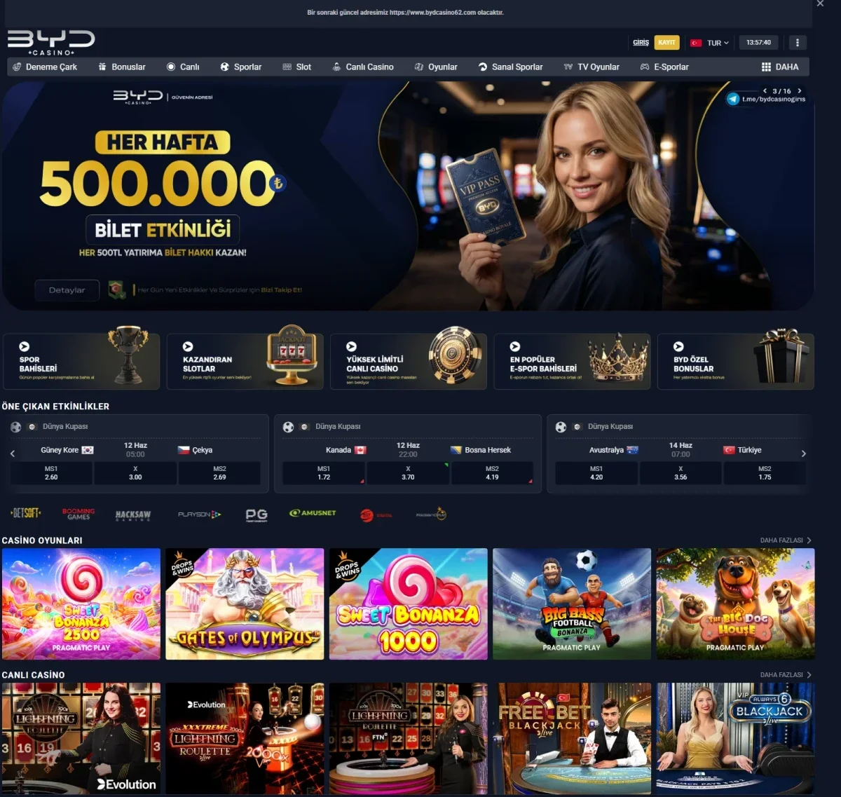 BYD Casino ekran görüntüsü